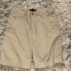 Girls, Lands End size 14 khaki Bermuda shorts with adjustable waist band